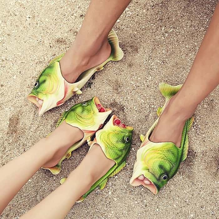 Fish-shaped slippers