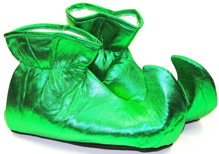 Forum Novelties Deluxe Costume Cloth Elf Shoes Green