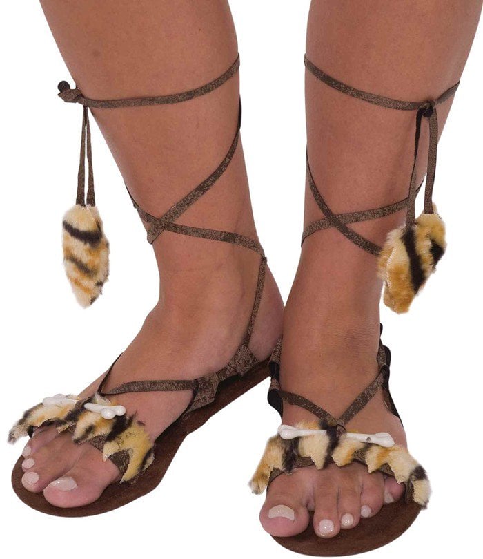 Forum Novelties Stone Age Costume Sandals