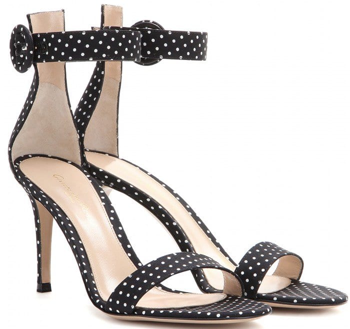 Gianvito Rossi Black Portofino Sandals