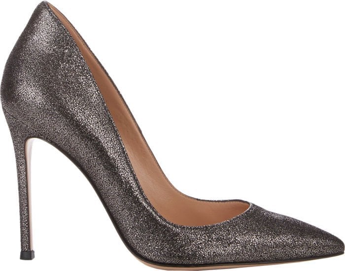 Gianvito Rossi Ellipsis Pumps Metallic Suede