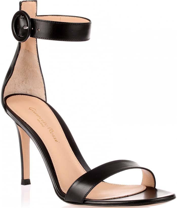 Gianvito Rossi Portofino Black Leather