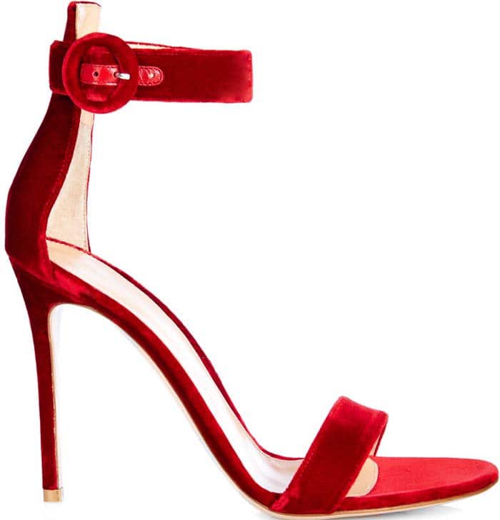 Gianvito Rossi Portofino Red Velvet