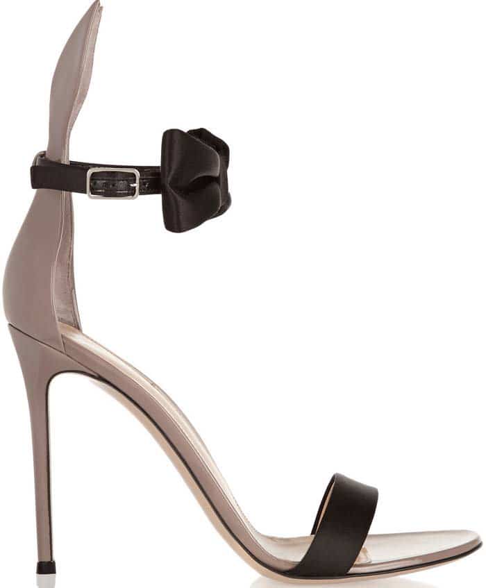 Gianvito Rossi Satin and Patent-Leather Sandals