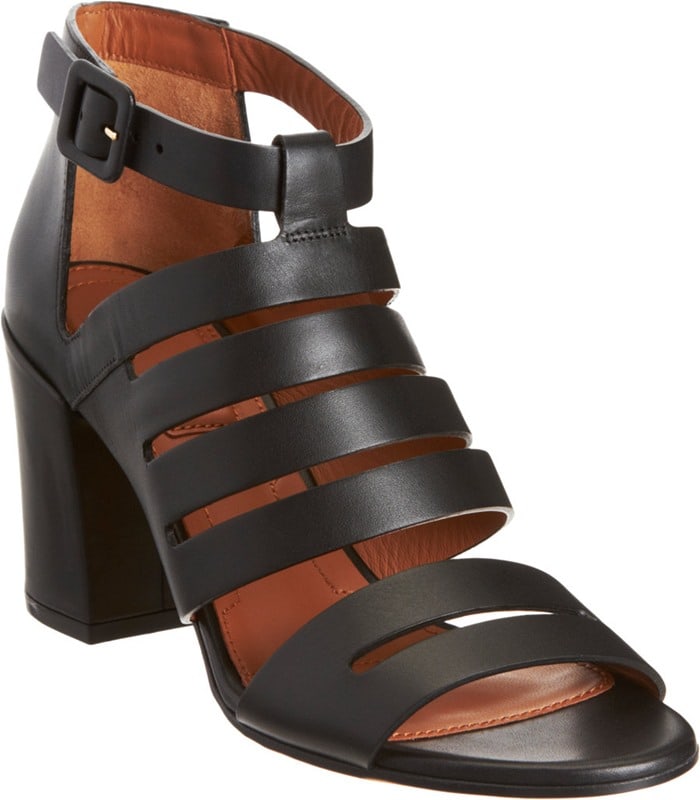 Givenchy-Black-Cutout-Block-Heel-Sandal