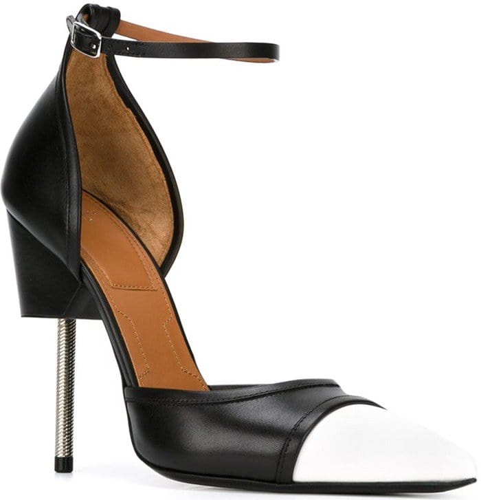 Givenchy "Graphic" Pumps in Black and White Leather