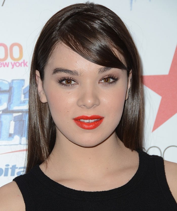 Hailee Steinfeld with side-swept bangs attends Z100's Jingle Ball 2015 Kick-Off Event
