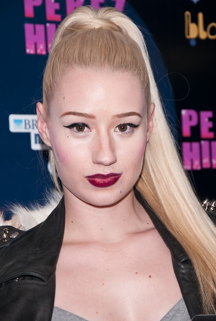 Iggy Azalea pictured in October 2011 before she had plastic surgery