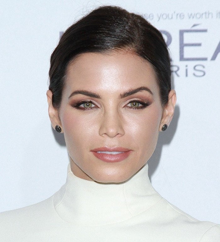 Jenna Dewan-Tatum pulled her hair back for the 22nd annual Elle Women in Hollywood Awards