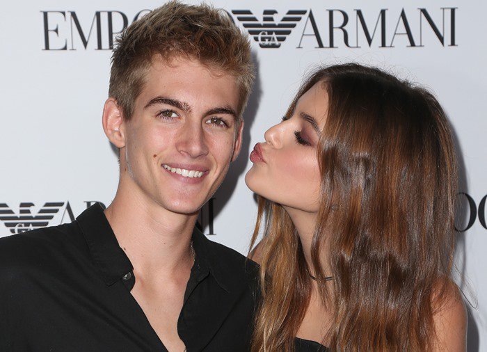 Presley Gerber (L) and model Kaia Gerber arrive at Teen Vogue's 13th Annual Young Hollywood Issue Launch Party
