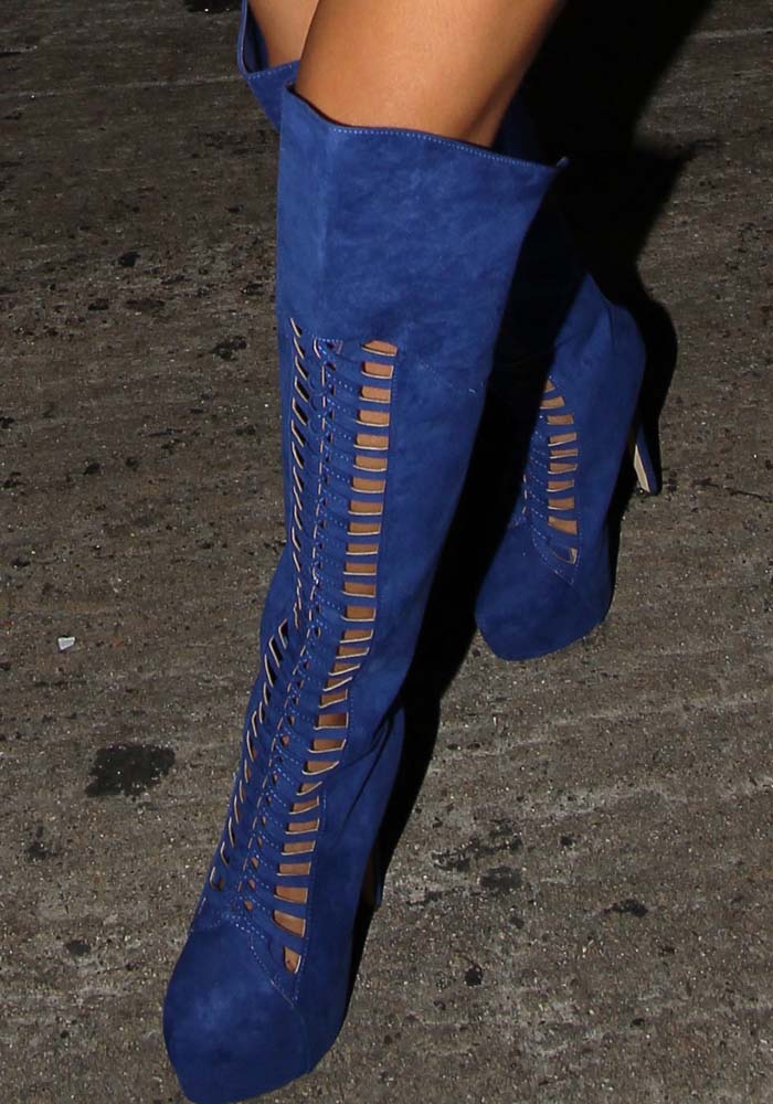 Karrueche Tran's "Weave an Impression" over-the-knee boots from GoJane