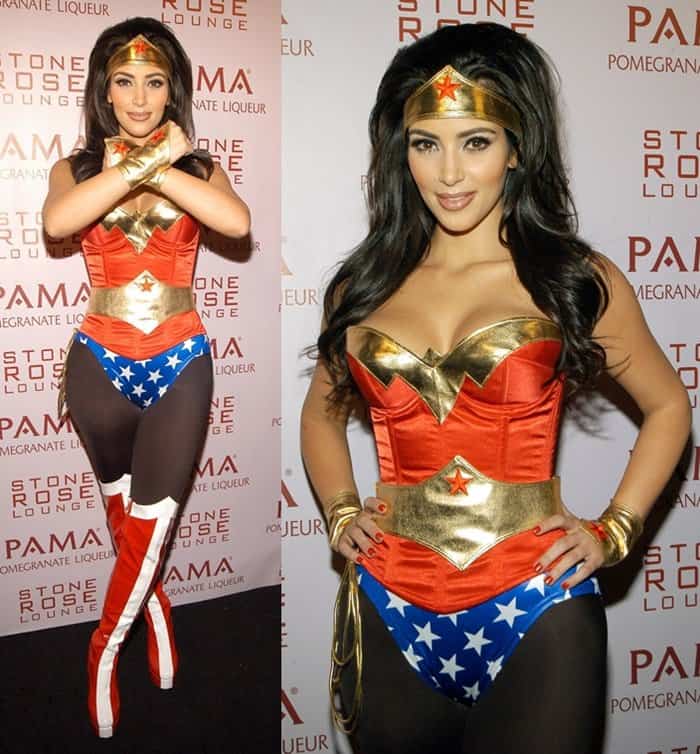 Kim Kardashian Hosts PAMA's Halloween Masquerade at Stone Rose in Los Angeles on October 30, 2008