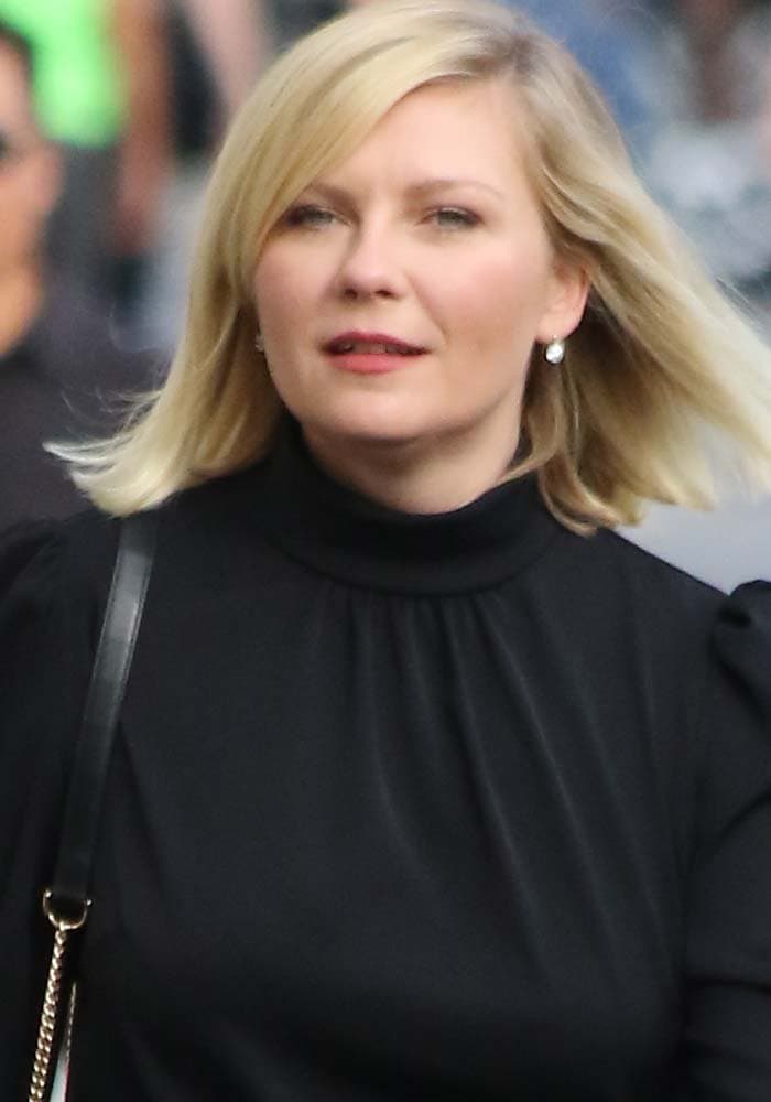 Kirsten Dunst arrives at the "Jimmy Kimmel Live!" studio