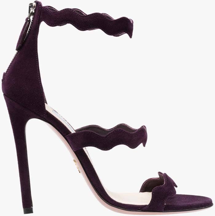 Prada Wavy Sandal in Plum