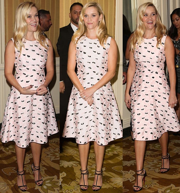 Reese Witherspoon smiles at the Variety Power of Women luncheon