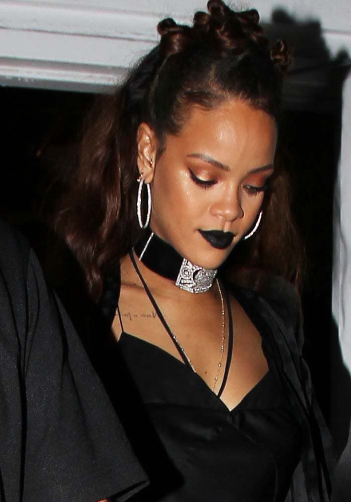 Rihanna leaves contemporary art gallery MAMA Gallery in Los Angeles