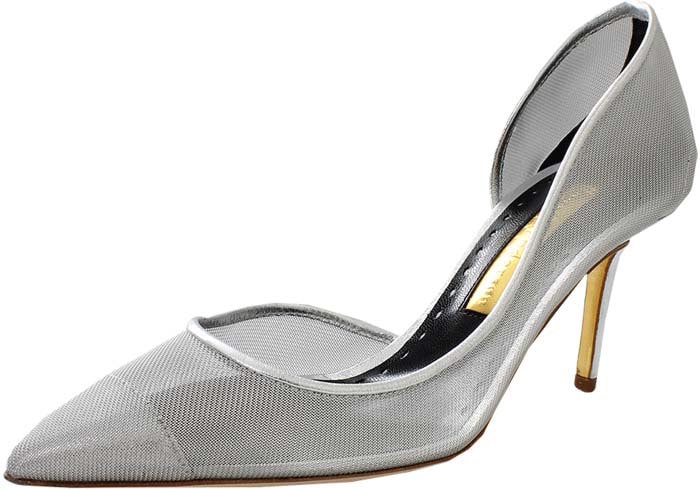 Silver Rupert Sanderson Numa Pumps