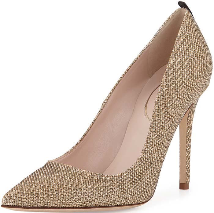 SJP by Sarah Jessica Parker "Fawn" Sparkle Fabric Pump in Bronze