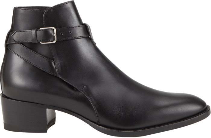 Black Saint Laurent Wyatt Ankle Boots