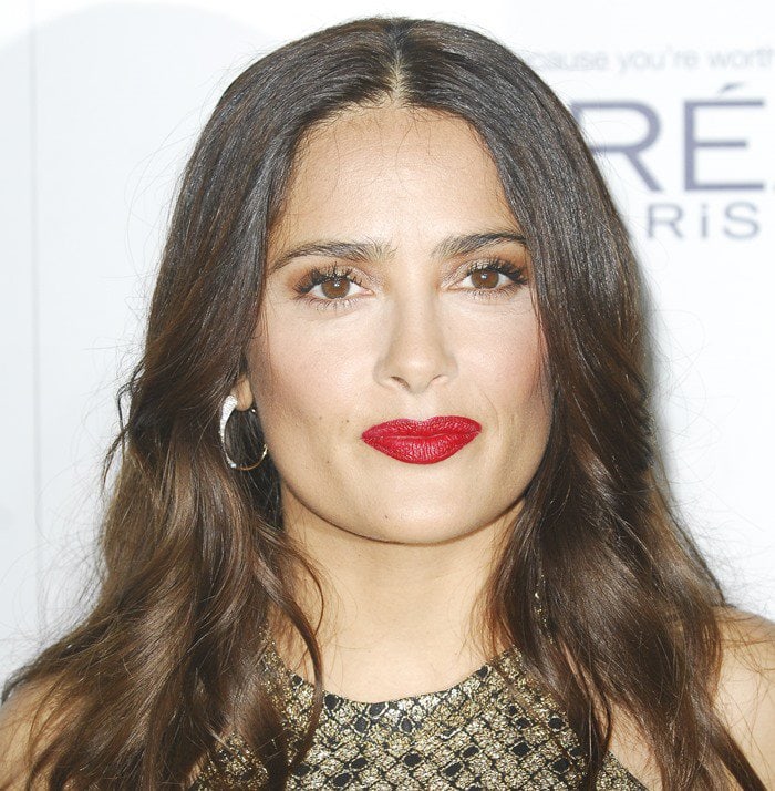 Salma Hayek attends the 2015 Elle Women in Hollywood Awards