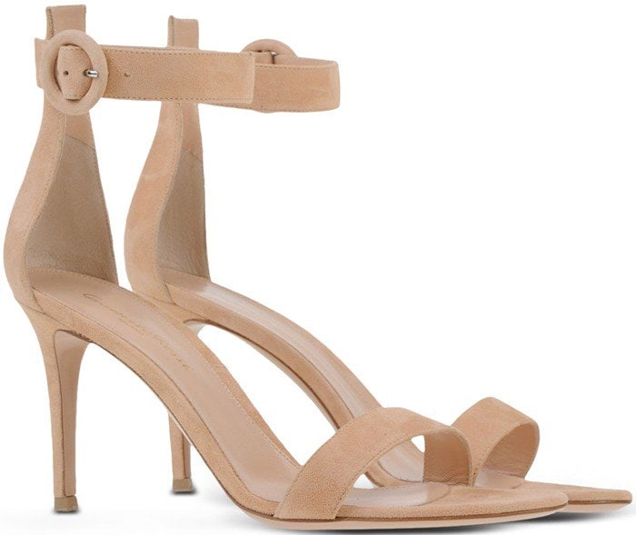 Suede Gianvito Rossi Ankle-Strap Sandals