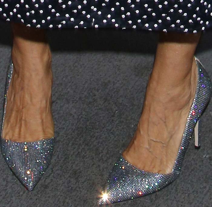 Sarah Jessica Parker's feet in "Rampling" heels