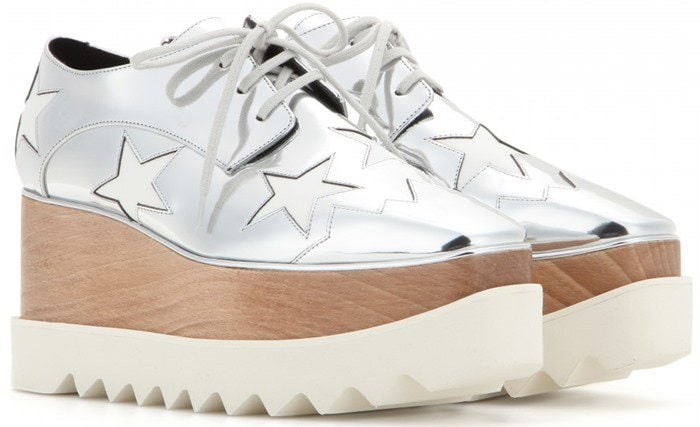 Metallic Stella McCartney Britt Platform Derby Shoes