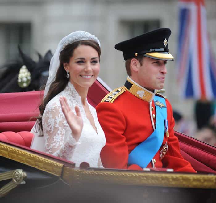 Kate Middleton wore the Cartier Halo tiara for her wedding