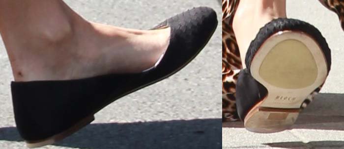 Vanessa Hudgens's feet in Bloch ballet flats