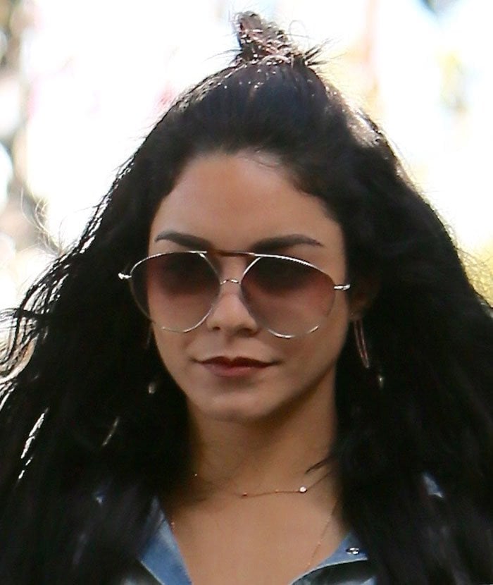 Vanessa Hudgens goes on a coffee run at Alfred Coffee & Kitchen