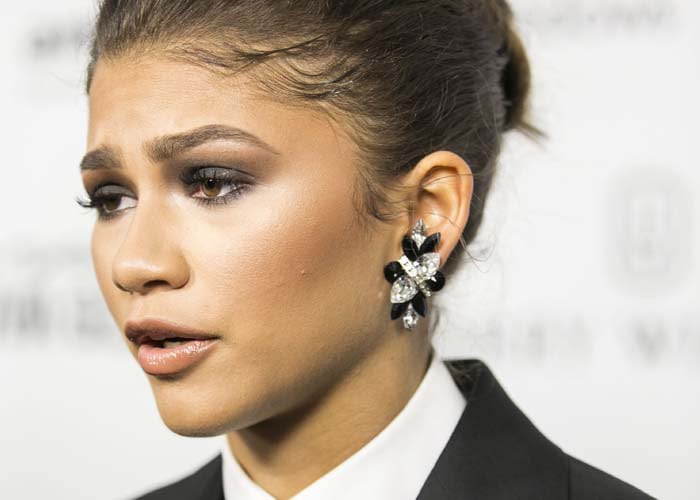 Zendaya in DSquared2 Menswear at AmfAR Inspiration Gala