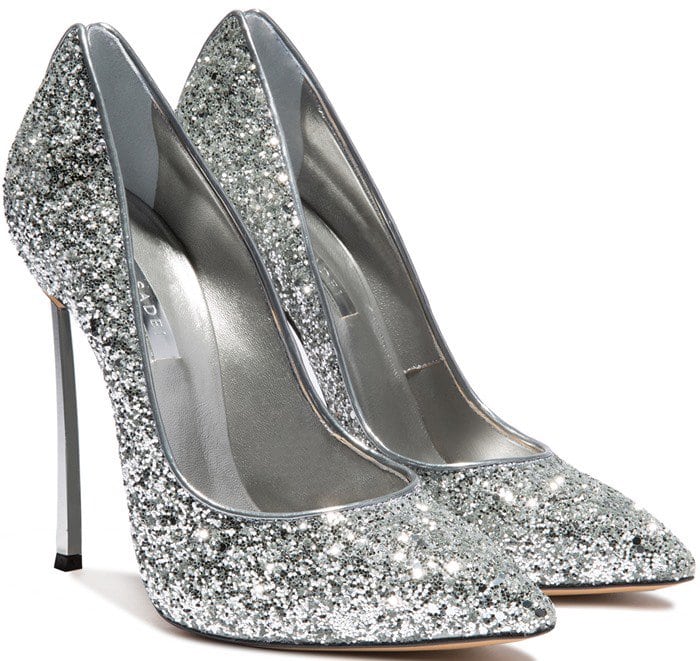 Casadei Blade Glitter Pumps