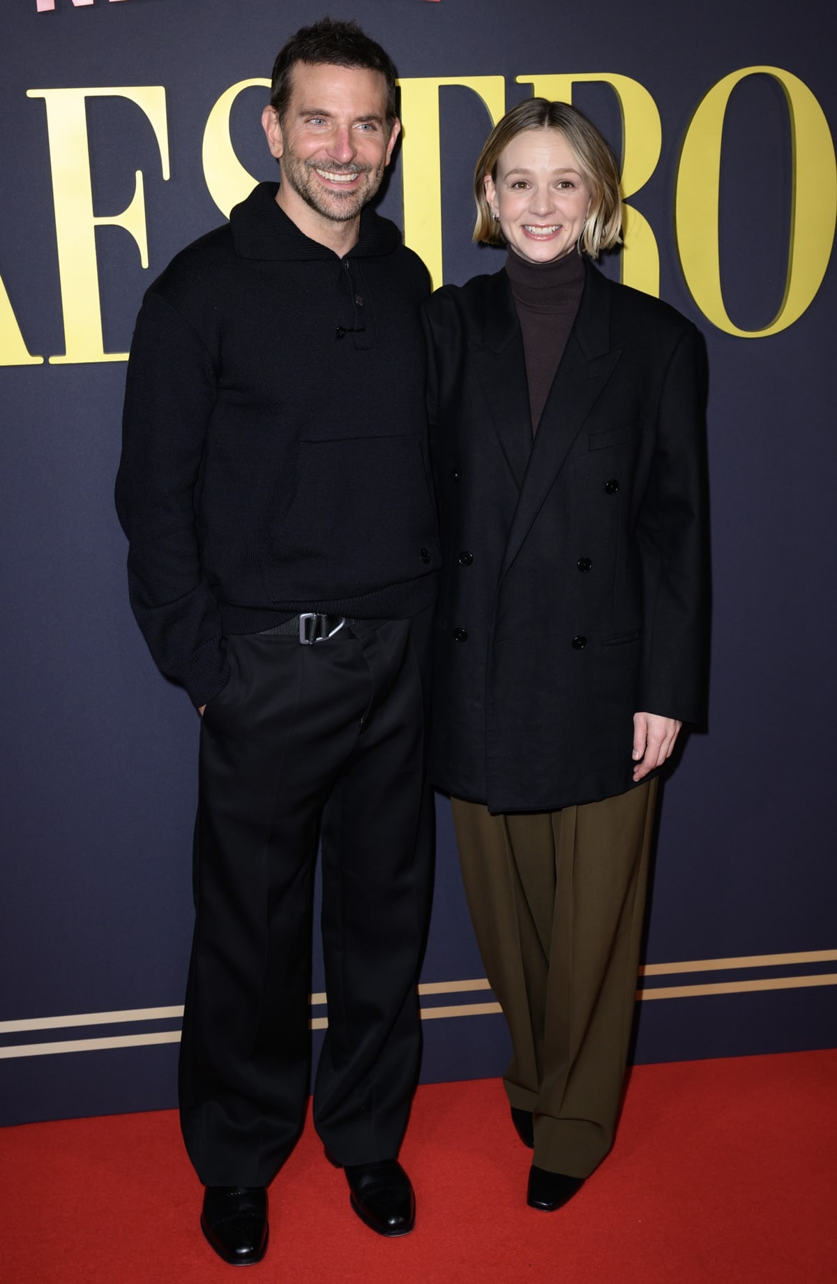 Bradley Cooper, with his notable height of 6 feet ½ inch (184.2 cm), and Carey Mulligan, standing at 5 feet 6 inches (167.6 cm), made a striking pair at the "Maestro" Special Screening held at Picturehouse Central on December 1, 2023, in London, England