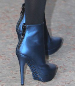 Carrie Underwood Promotes Storyteller in Blue Lori Silverman Boots