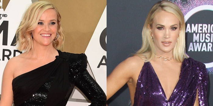 Reese Witherspoon (L) is often mistaken for her lookalike Carrie Underwood (R)