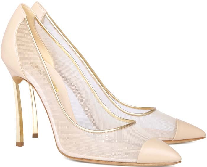 Casadei "Blade" Sheer High Heel Pumps