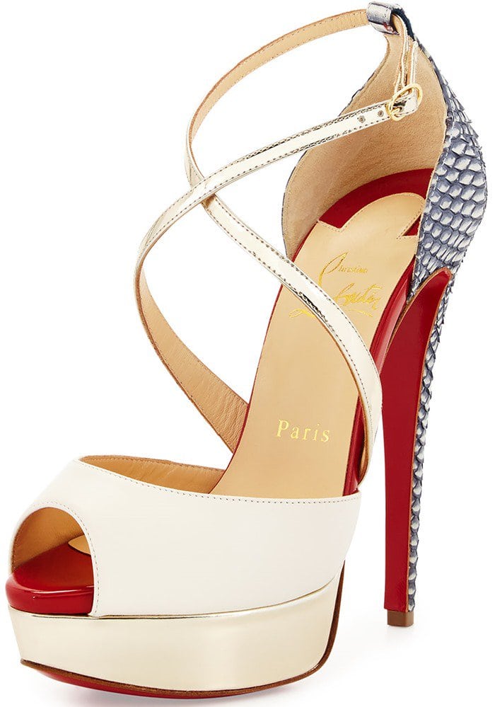 Christian Louboutin Cross Me Platform Sandals