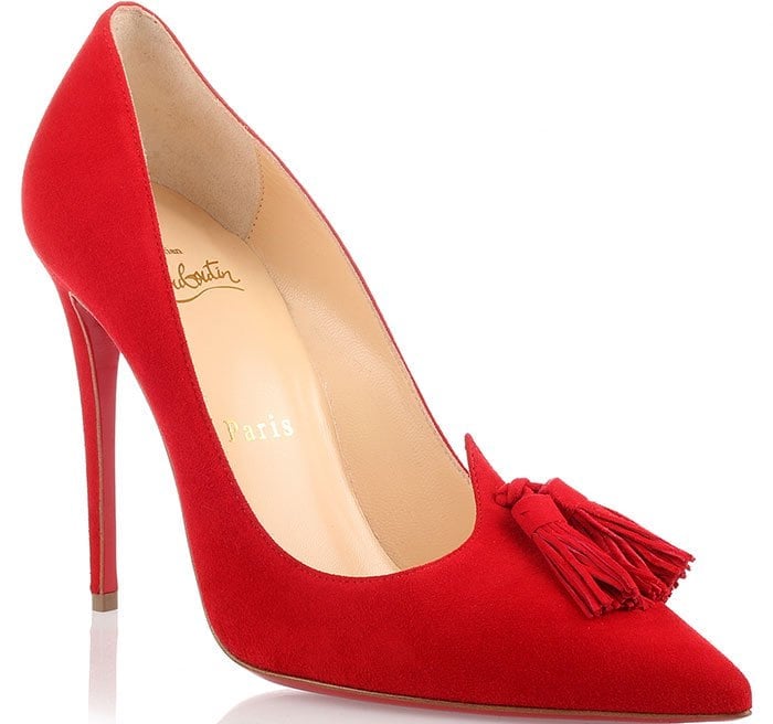 Christian Louboutin Gwalior Red Suede Pumps