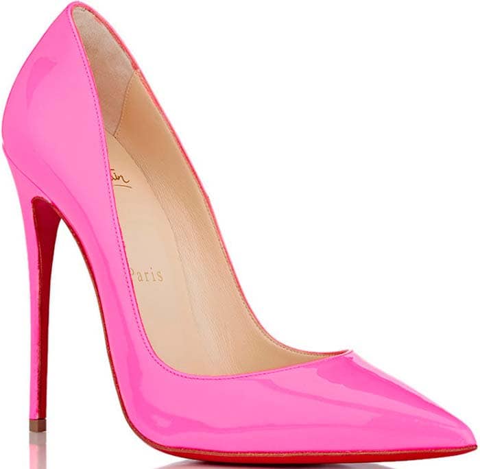 Pink Patent Christian Louboutin So Kate Pumps