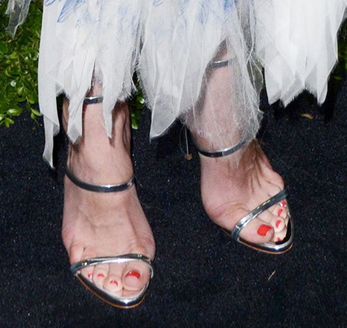 Diane Kruger's feet in Giuseppe Zanotti sandals