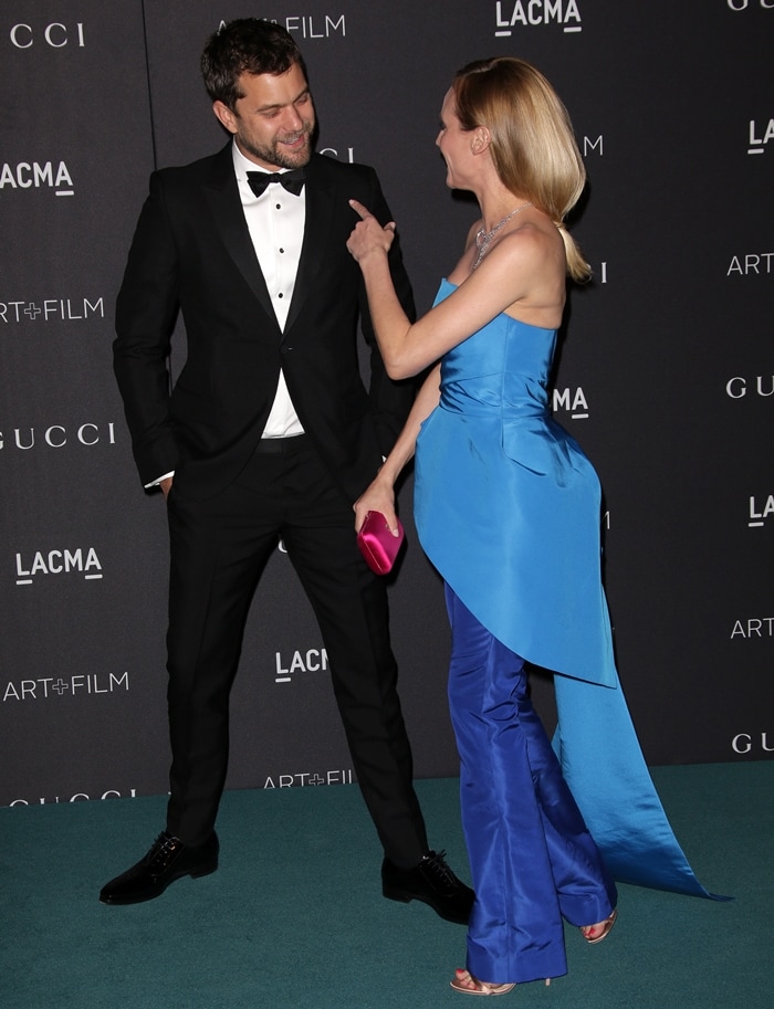 Diane Kruger and Joshua Jackson look incredibly chic at the 2015 LACMA Art+Film Gala at LACMA Museum in Los Angeles on November 7, 2015