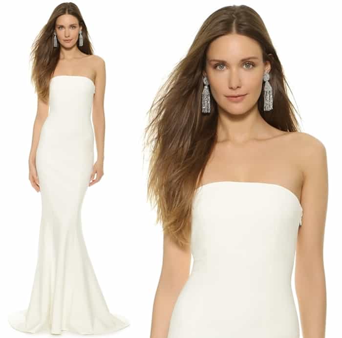 Elizabeth and James Kendra Gown in Ivory