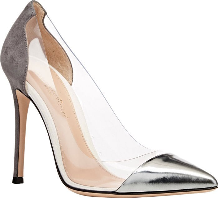 Gianvito Rossi Cap Toe Plexi Pumps