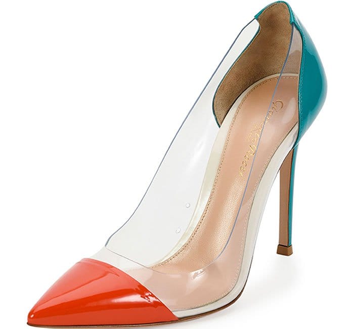 Gianvito Rossi Plexi Pumps Two Tone