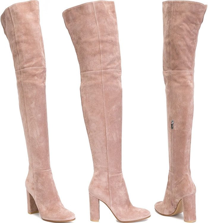 Gianvito Rossi "Rolling High" Thigh-High Boots