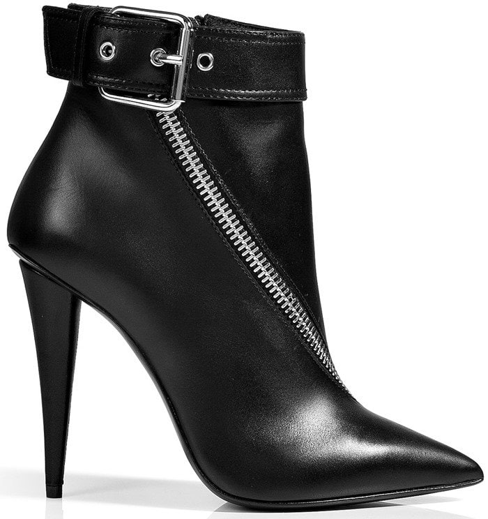 Giuseppe Zanotti Leather Twist Zip Ankle Boots