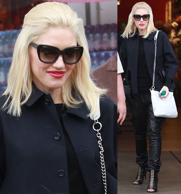 Gwen Stefani shops at Bristol Farms with her family