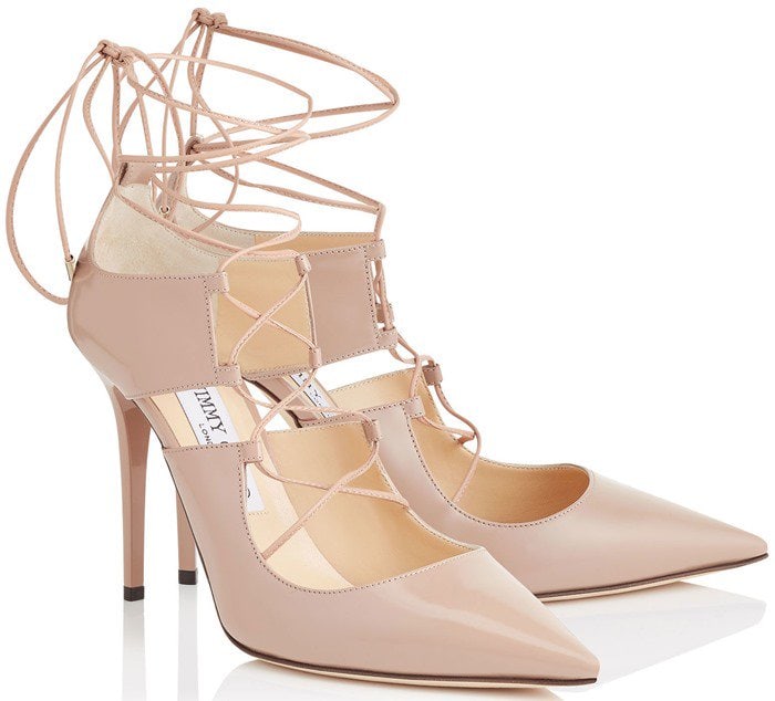 Jimmy Choo Hoops Lace-Up Pumps