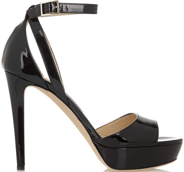 Jimmy Choo "Kayden" Patent Leather Sandal