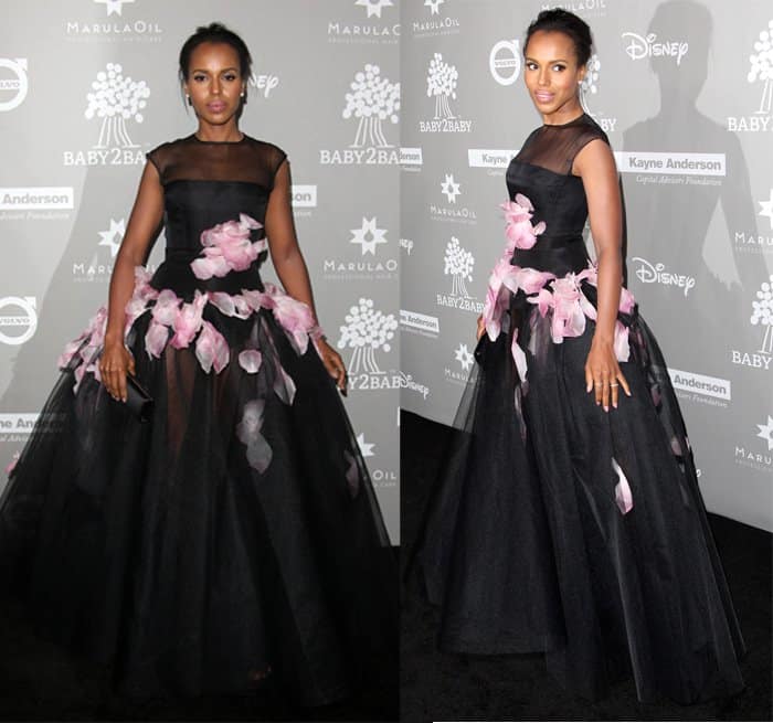 Kerry Washington proved that princesses can indeed steal the spotlight in see-through dresses